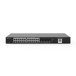 RG-NBS3100- 24GT4SFP-P 24 x 10/100/1000 Base-T PoE/PoE+ Port | 4 x SFP Port 370W PoE Kapasitesi | 19-inch Kabinet Tipi | Çelik Kasa