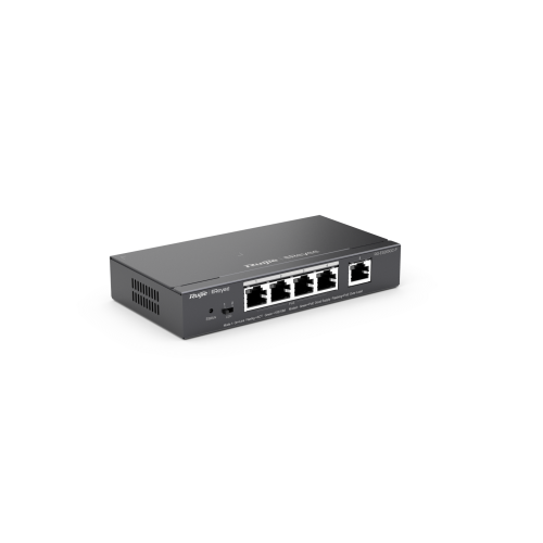 RG-ES205GC-P 4 x 10/100/1000 Base-T PoE/PoE+ Port 1 x 10/100/1000 Base-T Uplink Port | 54W PoE Kapasitesi | Çelik Kasa - 1