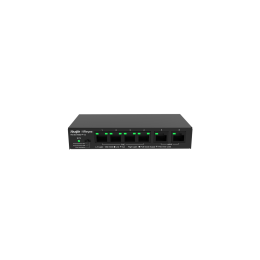 RG-ES106D-P 4 x 10/100 Base-T PoE/PoE+ Port | 2 x 10/100 Base-T Uplink Port 54W PoE Kapasitesi 