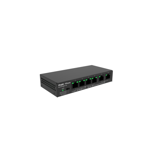 RG-ES106D-P 4 x 10/100 Base-T PoE/PoE+ Port | 2 x 10/100 Base-T Uplink Port 54W PoE Kapasitesi - 1