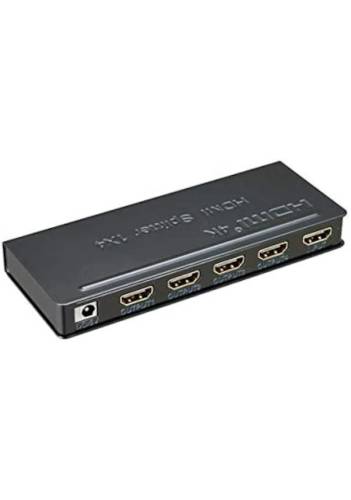 HS1/4 HDMI SPLİTTER 1/4 ÇOKLAYICI 1 İN (GİRİŞ) 4 OUT (ÇIKIŞ) 4K - 0