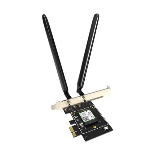 E33 AX5400 Wi-Fi 6E Tri-Band Gigabit PCI-E Adaptör - 0