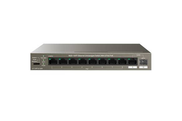 G1110PF-8-102W 9GE+1SFP Ethernet Unmanaged Switch With 8-Port PoE - 0