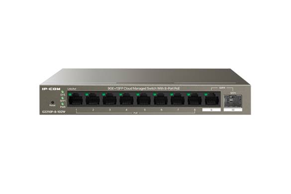 G2210P-8-102W 9GE+1SFP Cloud Managed Switch With 8-Port PoE - 0