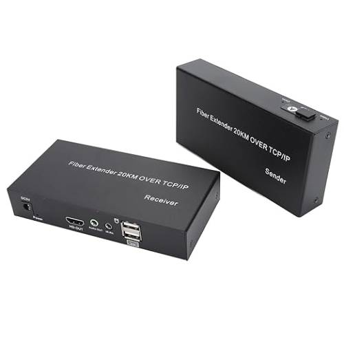 HDEX-F20KVM HDMI KVM EXTENDER FİBER 20KM - 1