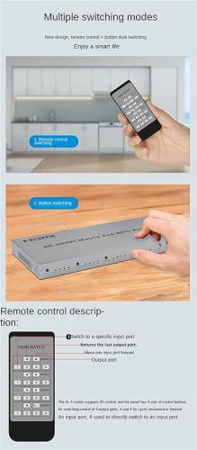 HM44 HDMI MATRİX 4*4 SWİTCH 4K - 5