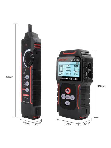 NF-8209S Network Cable Tester and Tracer with Anti-jamming Porbe, Crimp, PoE Port - 3