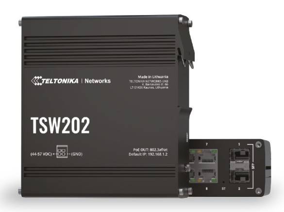 TE-TSW202 Yönetilebilir Endüstriyel PoE+ Switch - 0